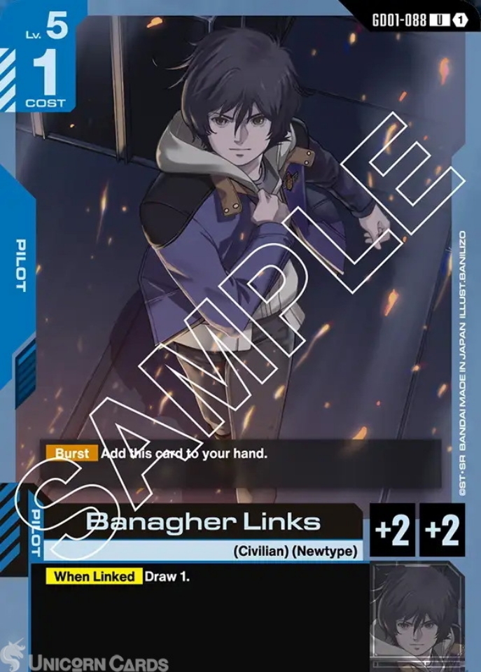 GD01-088 Banagher Links : UC Gundam TCG Card : GD01: Newtype