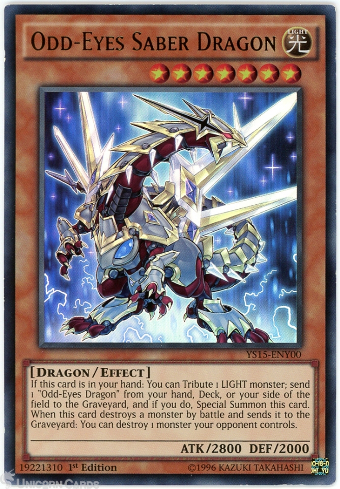 Prix De Odd-Eyes Dragon YS15-ENF03 | YuGiOh Starter Deck: Saber