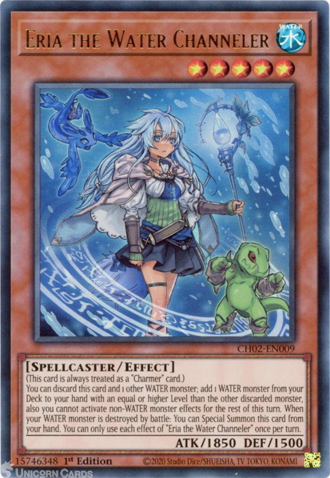 CH02-EN009 Eria the Water Channeler : Ultra Rare 1st Edition Mint ...