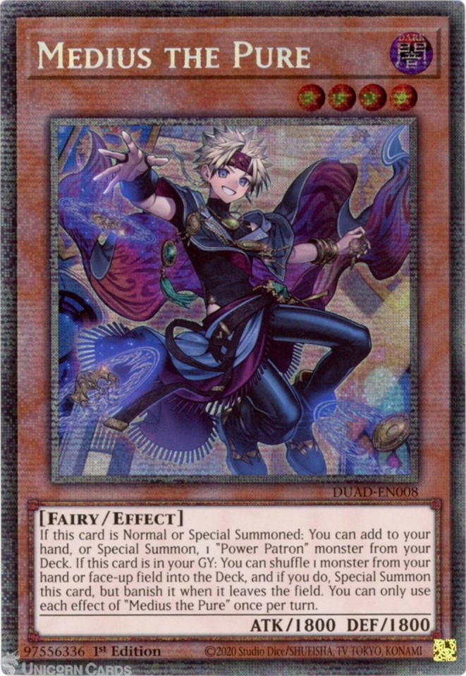 DUAD-EN008 Medius the Pure : Starlight Rare 1st Edition Mint