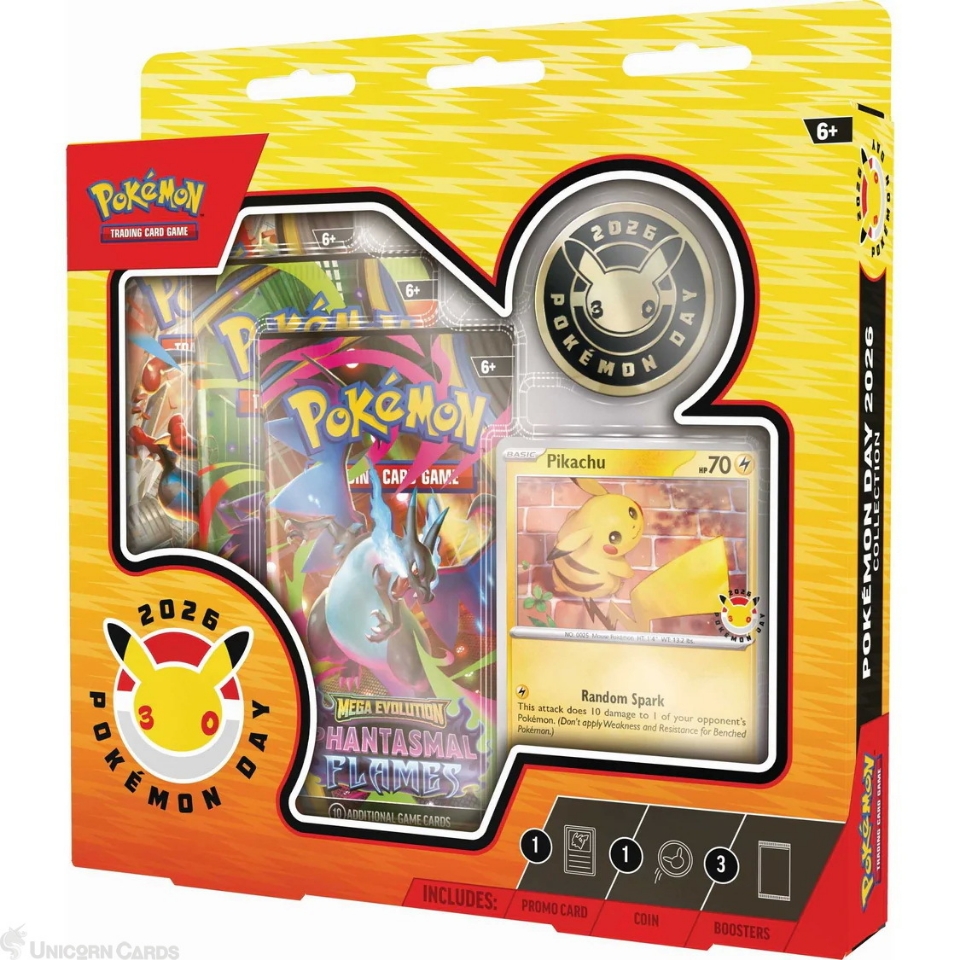 Pokémon TCG: Pokémon Day 2026 Collection Box – PREORDER – Ships 1/3/26 – Factory Sealed