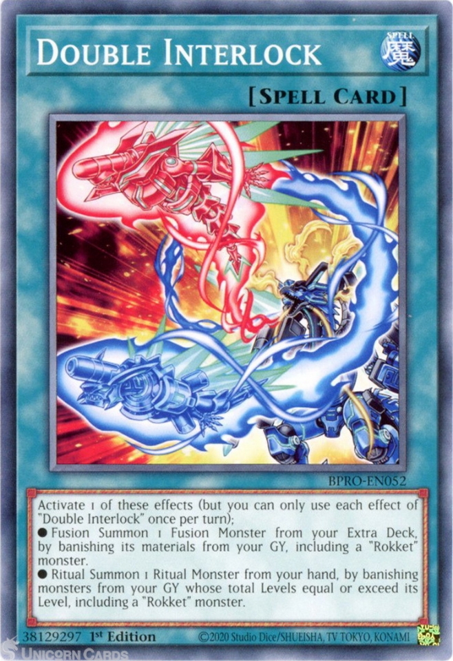 BPRO-EN052 Double Interlock : Common 1st Edition Mint YuGiOh Card ...