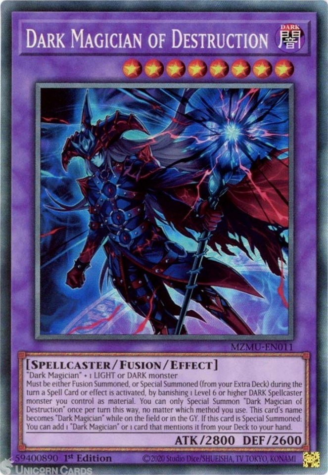 MZMU-EN011 Dark Magician of Destruction : Collector's Rare 1st