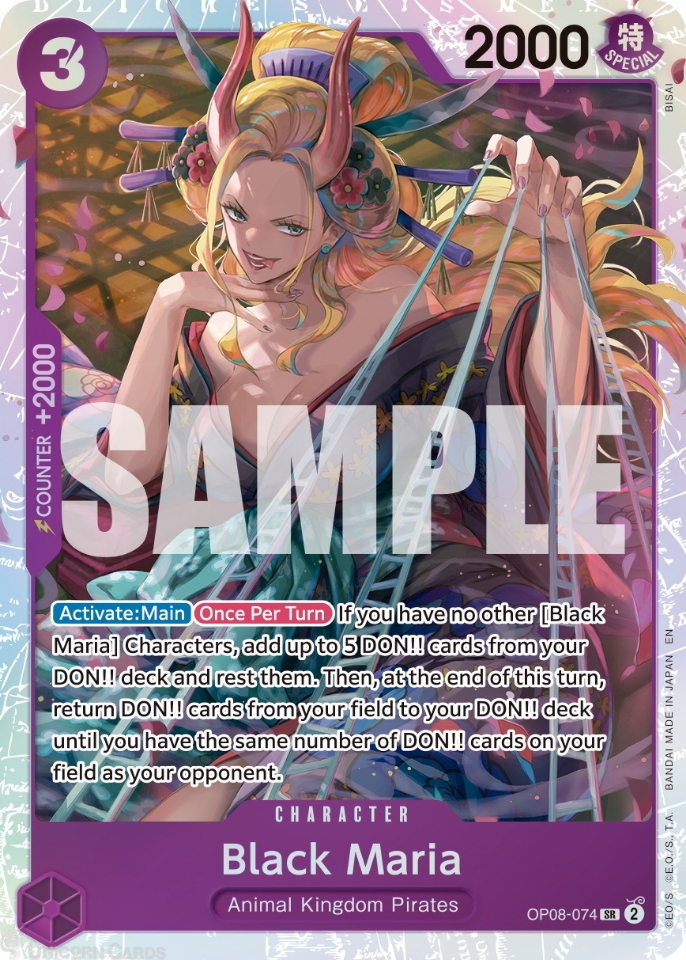 OP08-074 Black Maria : Super Rare English One Piece TCG Card : PRB02 ...