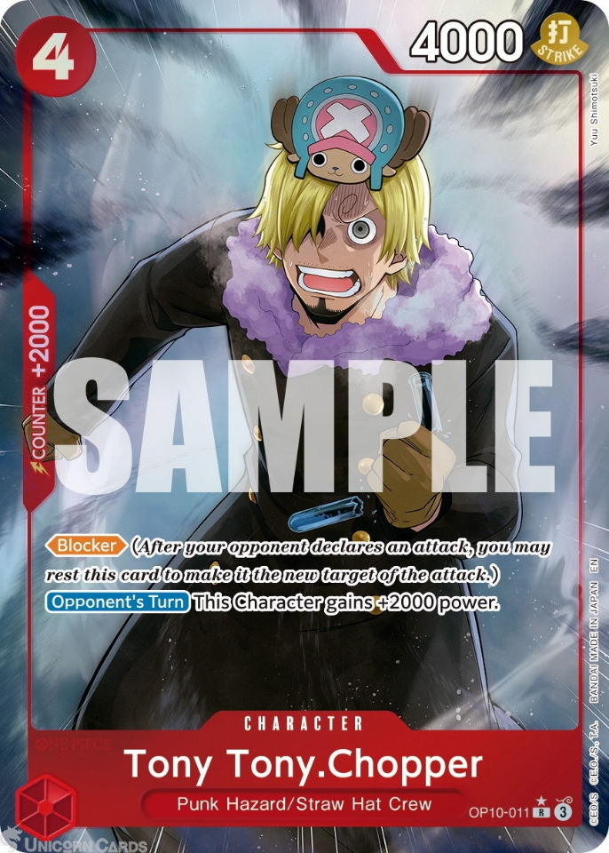 OP10 011 Tony.Chopper: Rare Alternative Art Foil English One Piece TCG Card: PRB02: One Piece Card The Best: Premium Booster Vol. 2