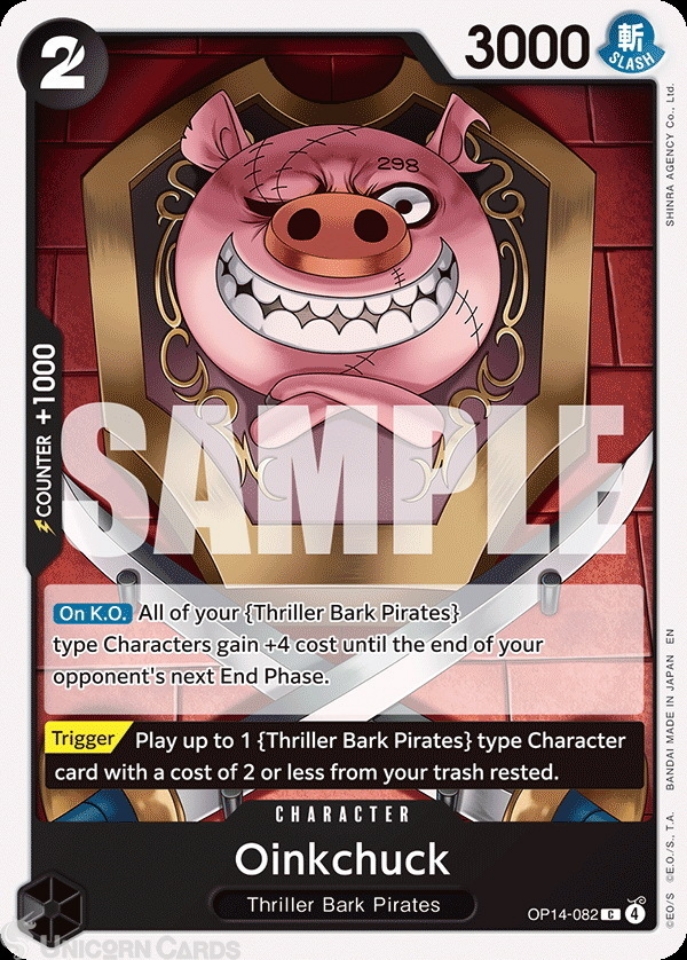 OP14-082 Oinkchuck : Common English One Piece TCG Card : OP14: The