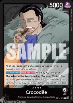 OP14-079 Crocodile : Leader English One Piece TCG Card : OP14: The
