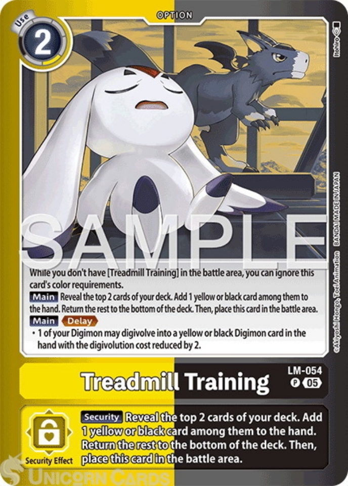 LM 054 Treadmill Training: Promo Digimon Card: LM07: Limited Card Pack Another Knight