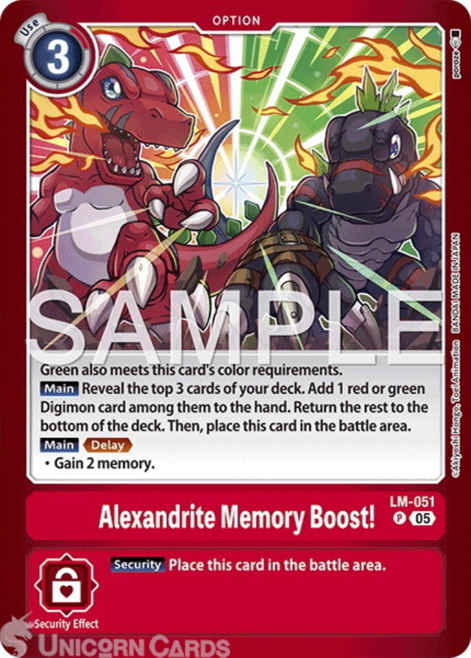 LM 051 Alexandrite Memory Boost: Promo Digimon Card: LM07: Limited Card Pack Another Knight