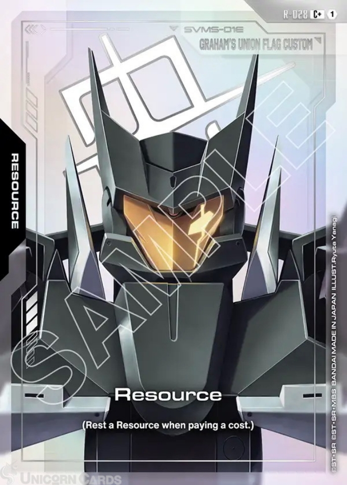 R-028 Resource : C+ Holofoil Alternative Art Gundam TCG Card : GD03 ...