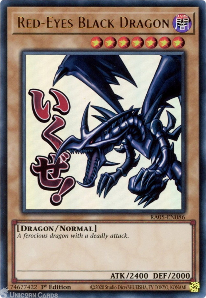 what are black yugioh cards YU-GI-OH! - Magician of Chaos (LCYW-EN047) - Legendary Collection 3: Yugi's World - 1st Edition Ritual Spell Rarity RA05-EN086 Red-Eyes Black Dragon (Stamp