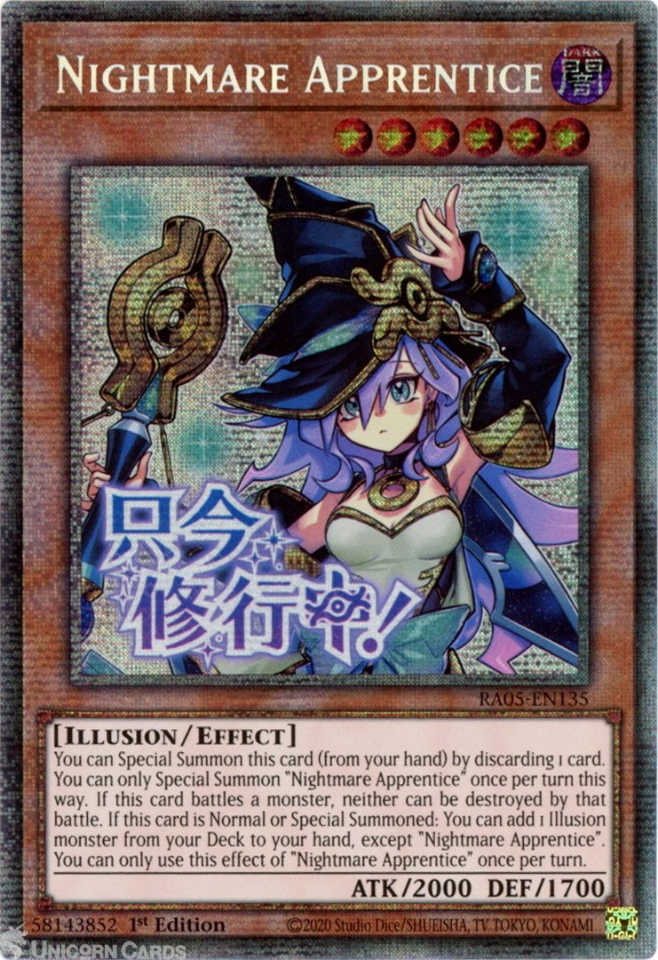 RA05-EN135 Nightmare Apprentice (Stamp Artwork) : Starlight Rare 1st ...