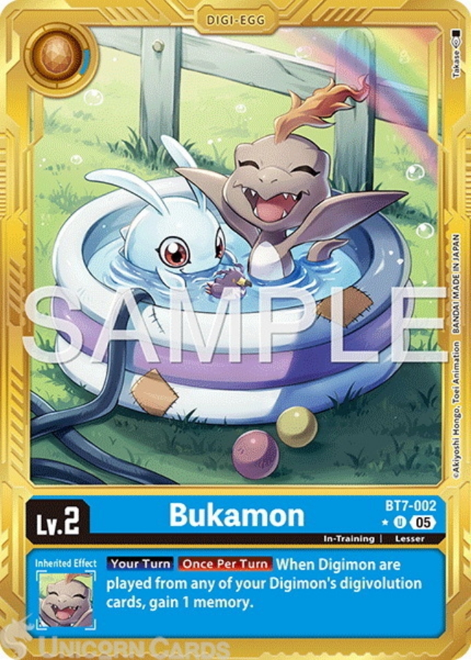 BT7 002 Bukamon: Uncommon Foil Alternative Art: AD01: Advanced Booster Digimon Generation