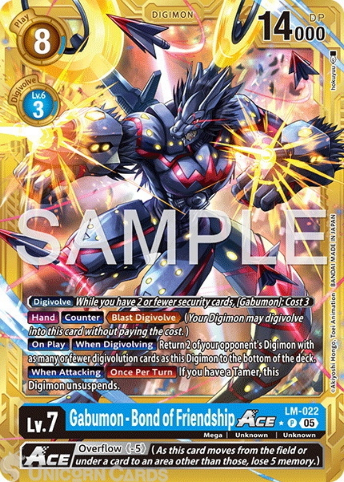 LM 022 Gabumon Bond of Friendship ACE: Promo Alternative Art: AD01: Advanced Booster Digimon Generation