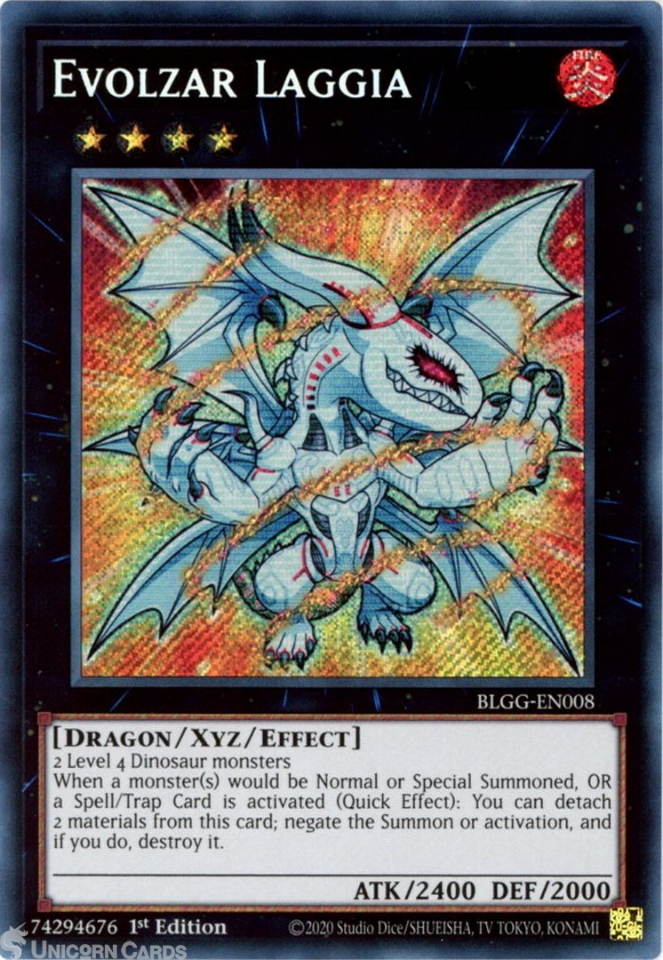 BLGG-EN008 Evolzar Laggia (Chibi artwork) : Secret Rare 1st