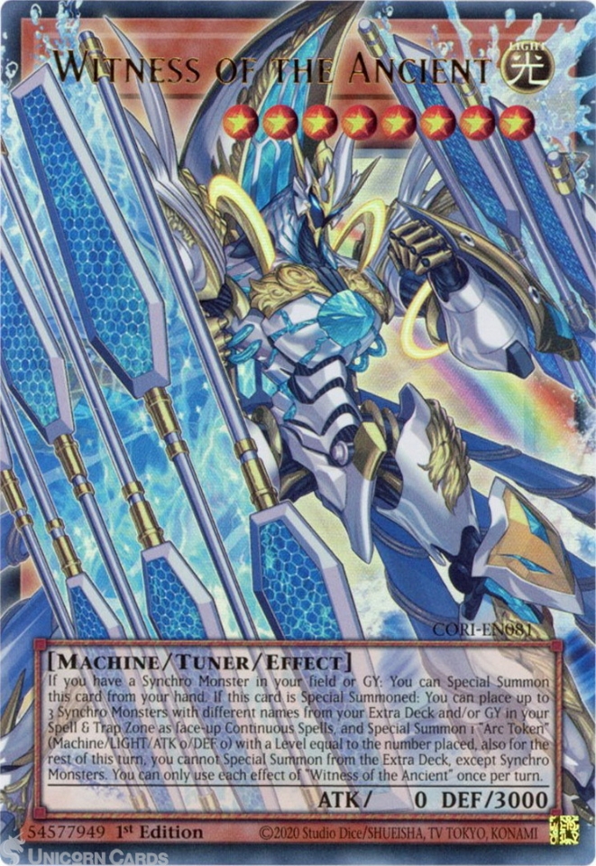 CORI-EN081 Witness of the Ancient (Extended Art) : Ultra Rare 1st